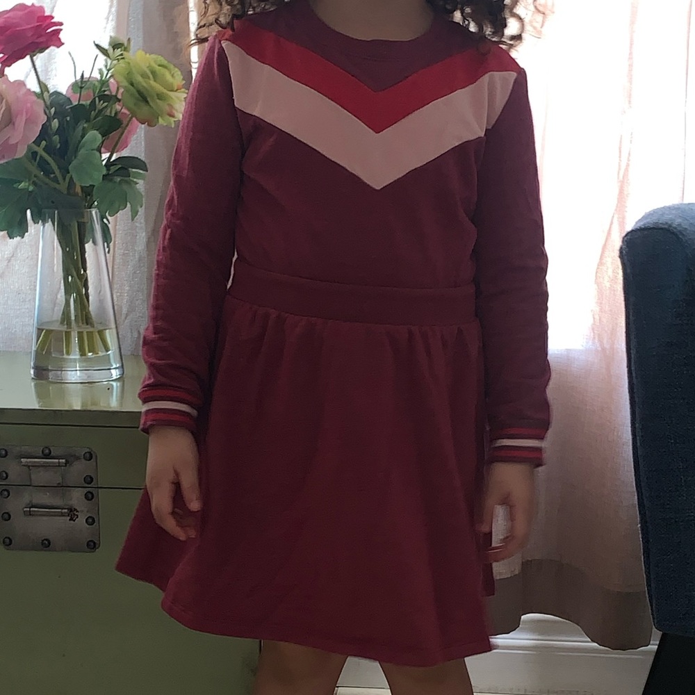 Burgundy dress
